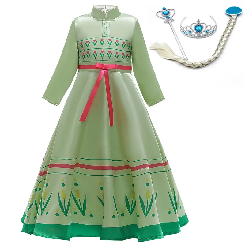 Christmas Girls Dress Carnival Cosplay Party Kids Dresses For Costume Elegant Princess Children Clothing 3 4 12 Year | Детская одежда и