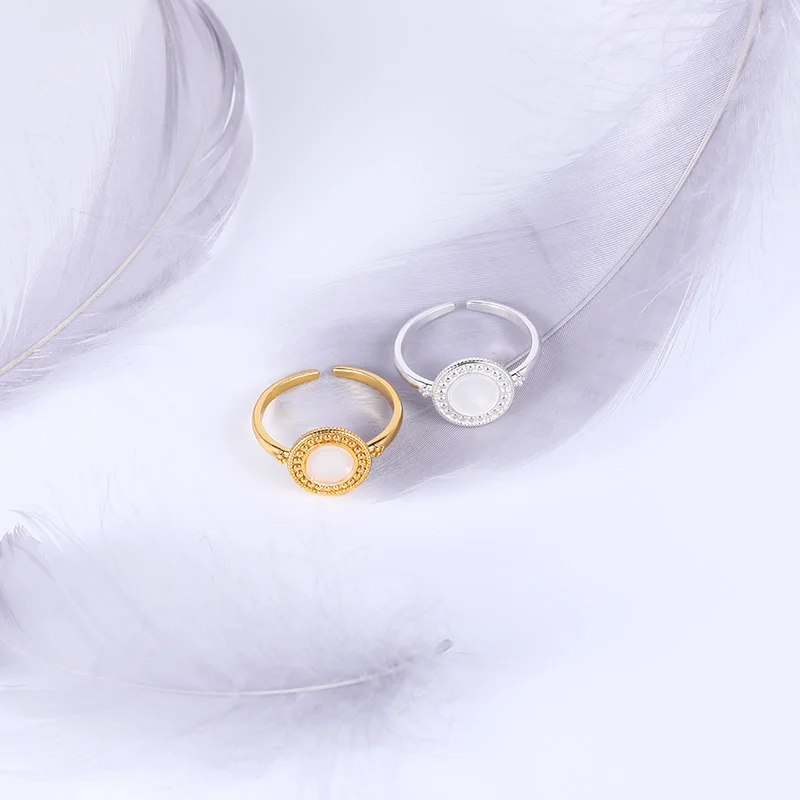 Женские винтажные кольца макраме обручальные с опалом ювелирные изделия 2021 -