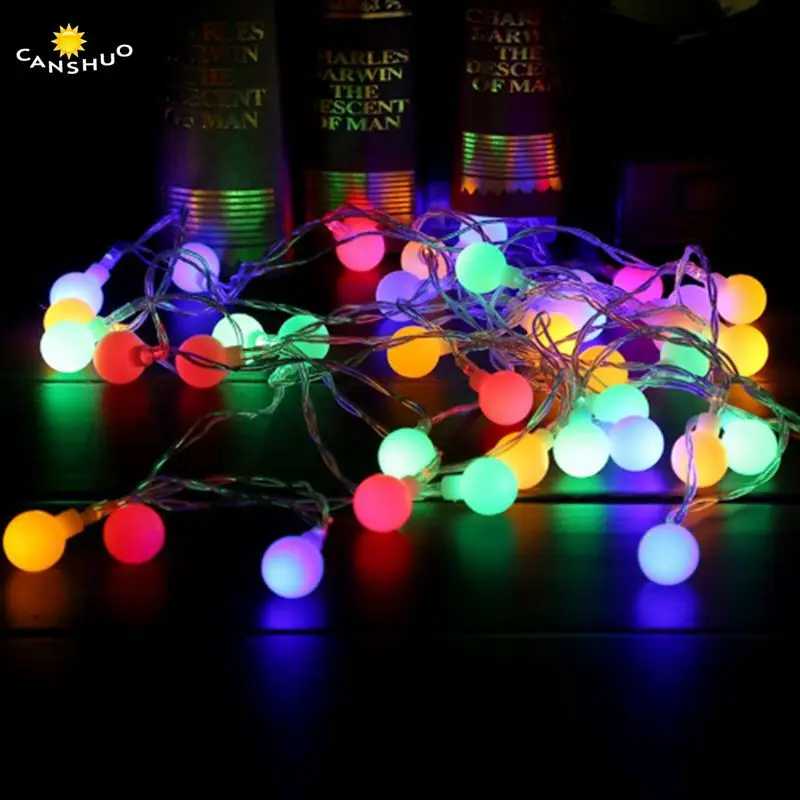 Светодиодная гирлянда с шариками водонепроницаемая Рождественская елка