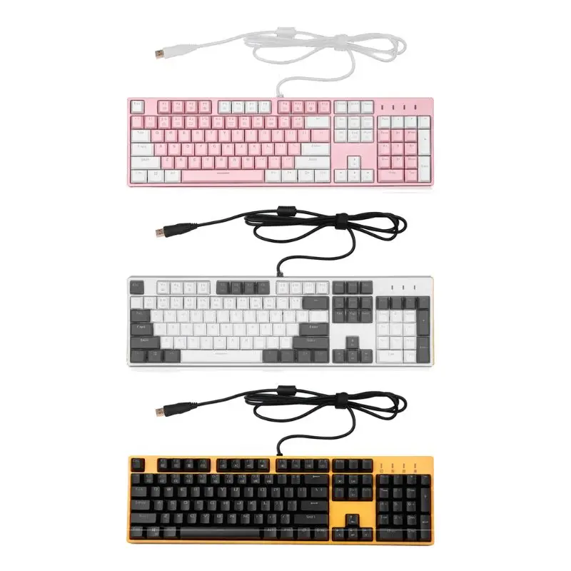 

X7AA X-8100 RGB Rainbow LED Backlit Mechanical Gaming Keyboard 104 keys Anti-ghosting Outemu Blue Switch USB Wried Wrist Rest