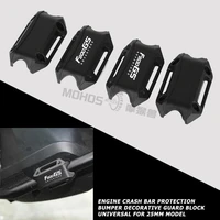 motorcycle f800gs 25mm engine crash bar protection bumper decorative guard block for bmw f 800 gs adventure 2010 2011 2012 2013