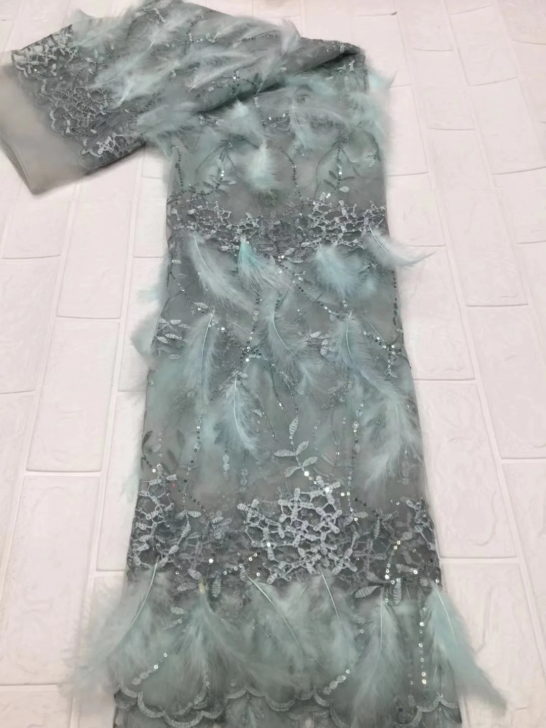 

Африканская вышивка кружевная ткань красивая французская сетчатая кружевная ткань, перьевое свадебное платье швейная ткань D4559