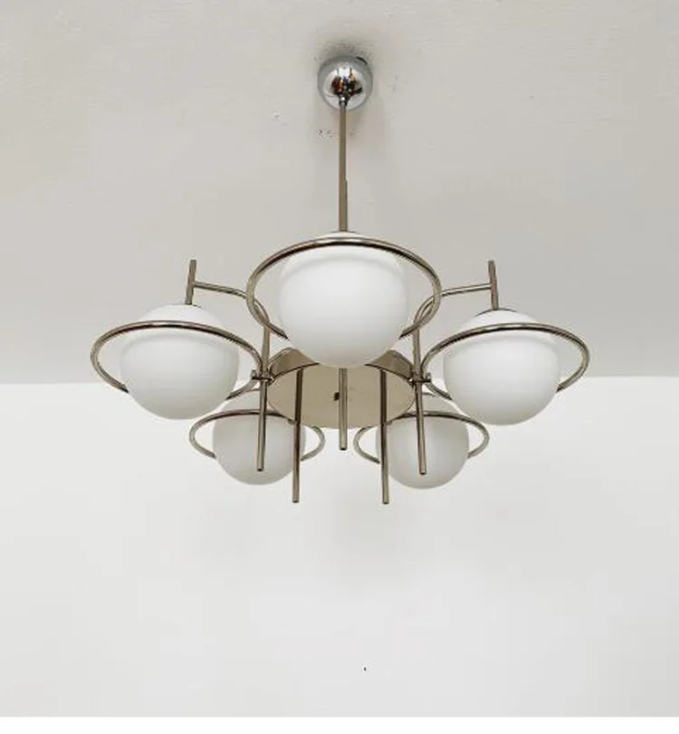

Space Age Retro Chandelier 5 Lamps Modern Nordic Design Style Bedroom Dining Room Small Living Room Lamp