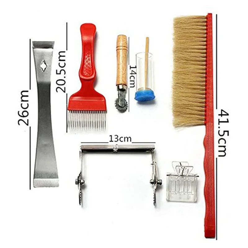 7 шт. Пчеловодство пчелиный улей лангстрот комплект скребок Оборудование Набор