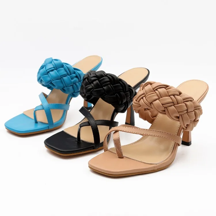 

LEOPARD LAND Summer PU Slippers Women Patchwork Classics Fashion Head Peep Toe Solid Retro Ladies Shoes Sapatos Das Mulheres ZL