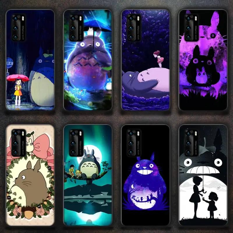 

Riccu Studio Ghibli Spirited Away Totoro Phone Case for huawei P40 pro lite P8 P9 P10 P20 P30 psmart 2019 2017 2018