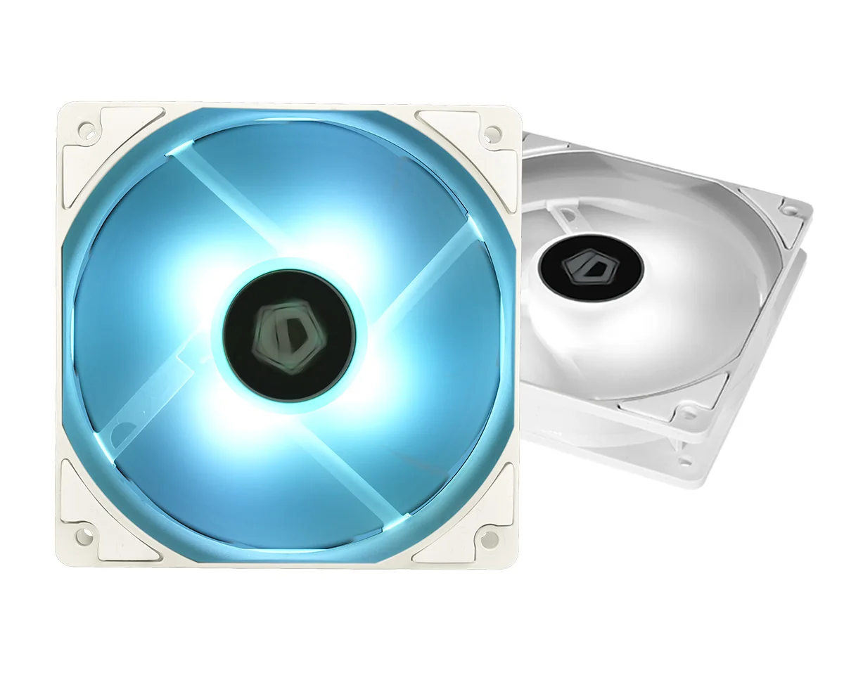 ID-COOLING AURAFLOW X 240 SNOW RGB синхронизация AIO кулер для воды чистый белый с 240 мм радиатор, 2x120 мм RGB PWM вентиляторы, 400 м