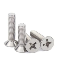 50pcs m2 m2 5 m3 m4 stainless steel countersunk head screws mini screws 304 stainless steel cross flat head screws