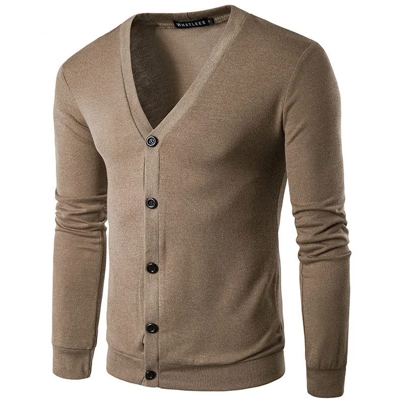Новинка 2021, модный свитер, мужской брендовый Повседневный приталенный свитер, мужская верхняя одежда с рогами, кардиган с высоким воротнико... от AliExpress WW