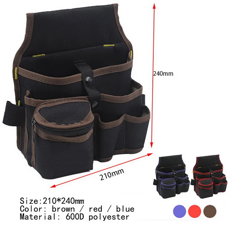 

Large Capacity Waist Tool Bag Waist Pockets Electrician Tool Bag Oganizer Carrying Pouch Tools Bag Belt Waist Pocket Case