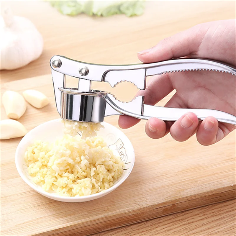 

Kitchen gadgets Stainless Steel Garlic Press manual peeling garlic press mashed garlic tools squeeze garlic mortar clip garlic