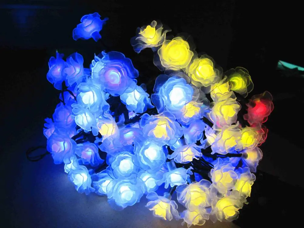 30 LED светильник ing Flower лампа гирлянда Роза Рождественский s украшение праздничный