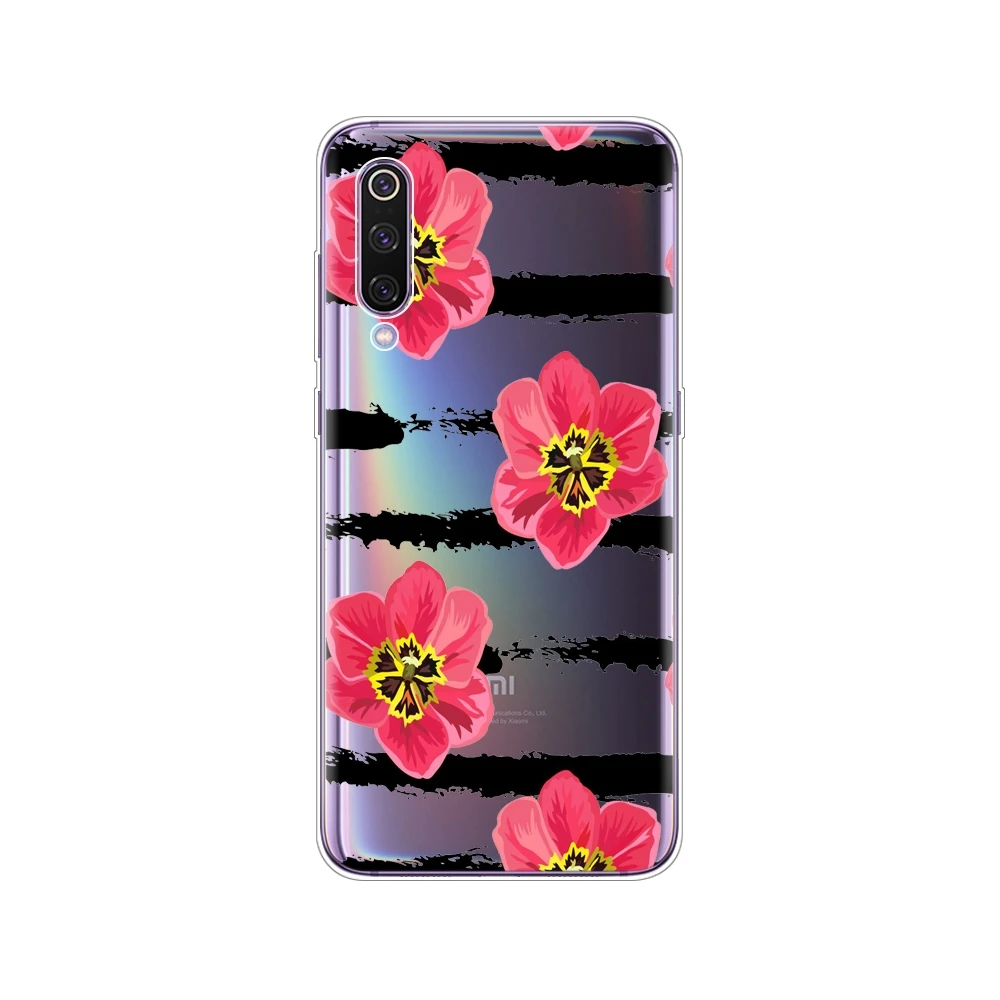 Case For Xiaomi Mi 9 Case Cover Cartoon Silicon Soft TPU Cover For Xiaomi Mi 9 Xiaomi 9 SE Case Cover Full 360 Protective Shell