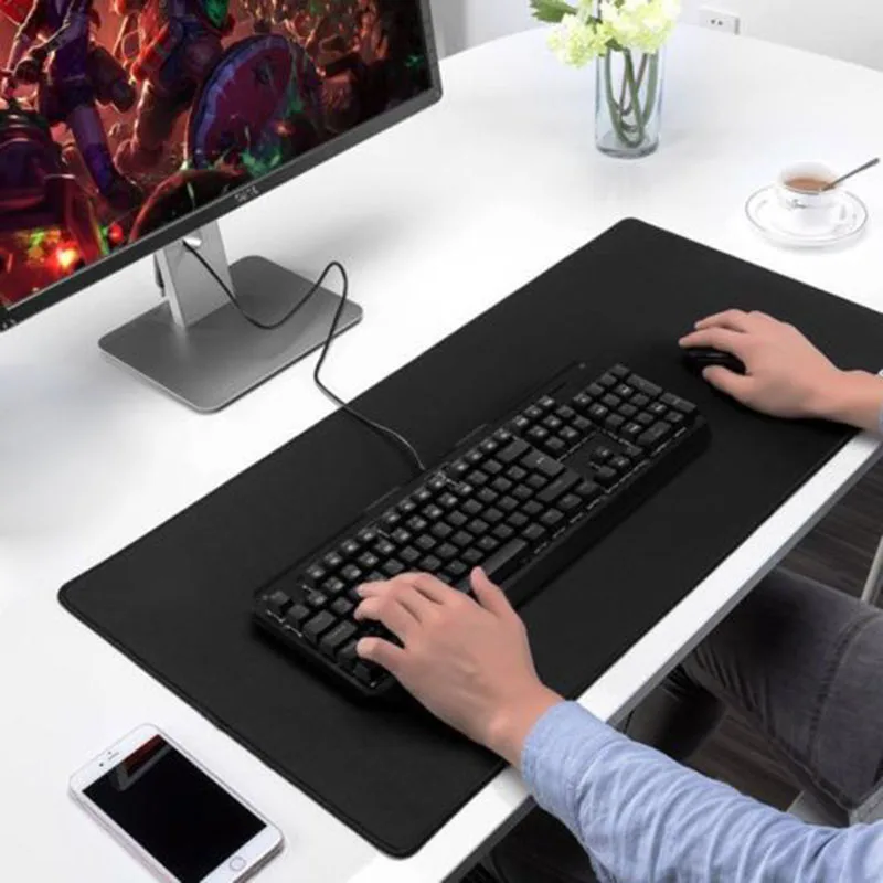 Экстра большой игровой коврик для мыши резиновый противоскользящий JR