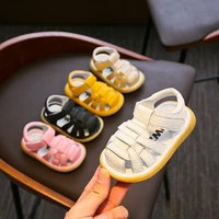 summer baby girls boys sandals infant toddler shoes soft bottom genuine leather children kids anti collision first walkers shoes