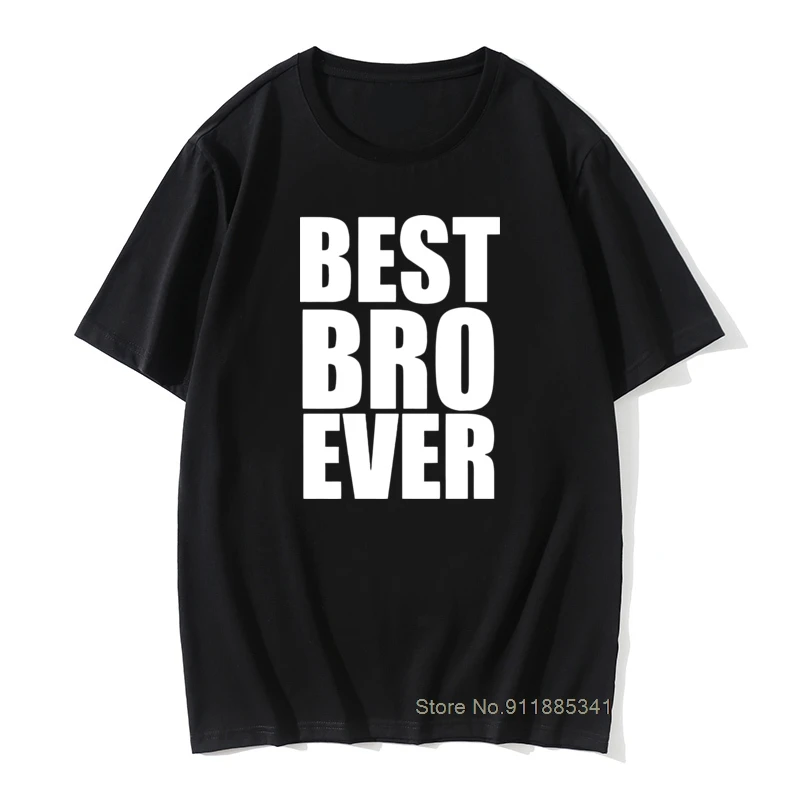 Новинка футболка Best Bro Brother Ever Футболка большой маленький подарок забавная крутая