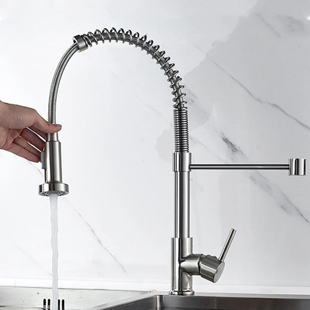 

Matte Black Kitchen Faucet Deck Mounted Mixer Tap 360 Degree Rotation Stream Sprayer Nozzle Kitchen Sink Hot Cold Taps
