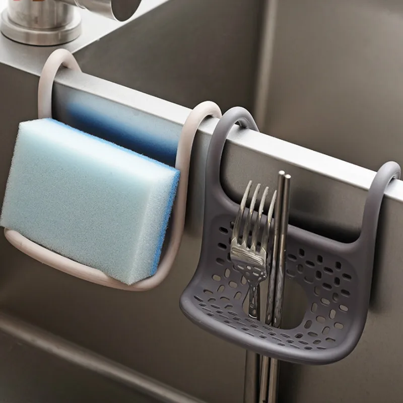 Kitchen Sponge Holder Drain Basket Soap Dish Storage Hanging Racks Drying Rack Toilet Sink Scrubbers Baskets Shelf |