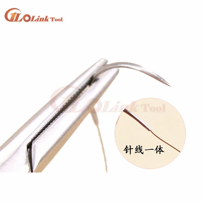 Round Suture needle surgery tool microsurgery nylon monofilament wire round harmless needle surgical instrument 10pc/set