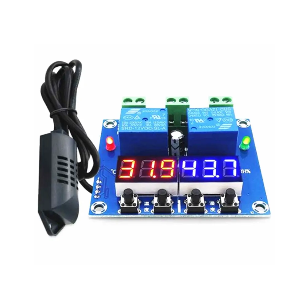 Цифровой светодиодный термостат 12 В постоянного тока термометр для контроля