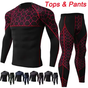 Chemises de Jogging pour hommes, collants de Fitness, T-shirt de Sport,  hauts de course, sous-vêtements thermiques, vêtements de Sport à séchage  rapide, veste d'entraînement, costumes d'équipe - AliExpress