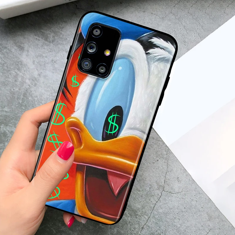 

Disney Donald Duck Cartoon For Samsung A72 A52 A02 A32 A12 A42 A51 A91 A81 A71 A41 A31 A21 A01 S Black Phone Case