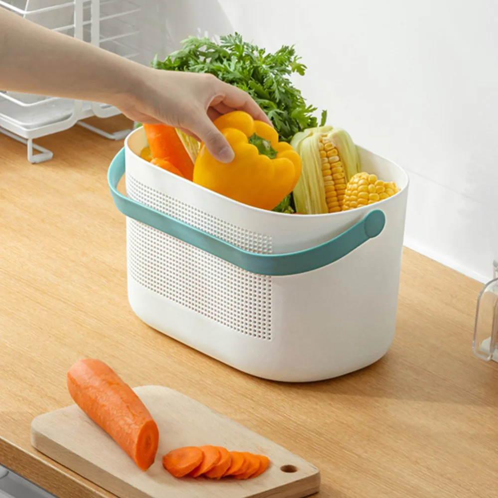

1Pc Handheld Shower Baskets Household Storage Baskets Bathroom Baskets (Green)