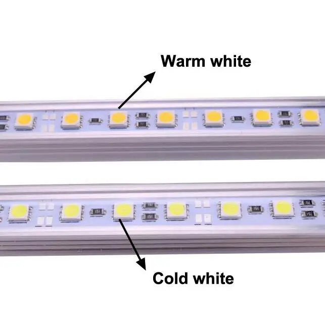 DC 12 вольт 0,5 м 5050 SMD светодиодный жесткий полосатый свет для бара 12 в 36 светодиодный s шкаф витрина украшение освещение с корпусом из алюминиевого сплава