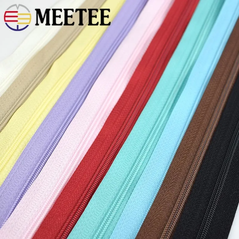 95 ярдов Meetee 3 # нейлоновые застежки молнии для шитья DIY длинная одежда с молниями