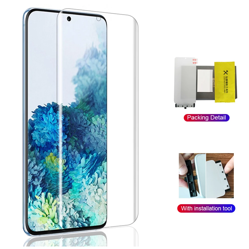 HD Прозрачная пленка полное покрытие Гидрогелевая мягкая защитная для экрана Samsung