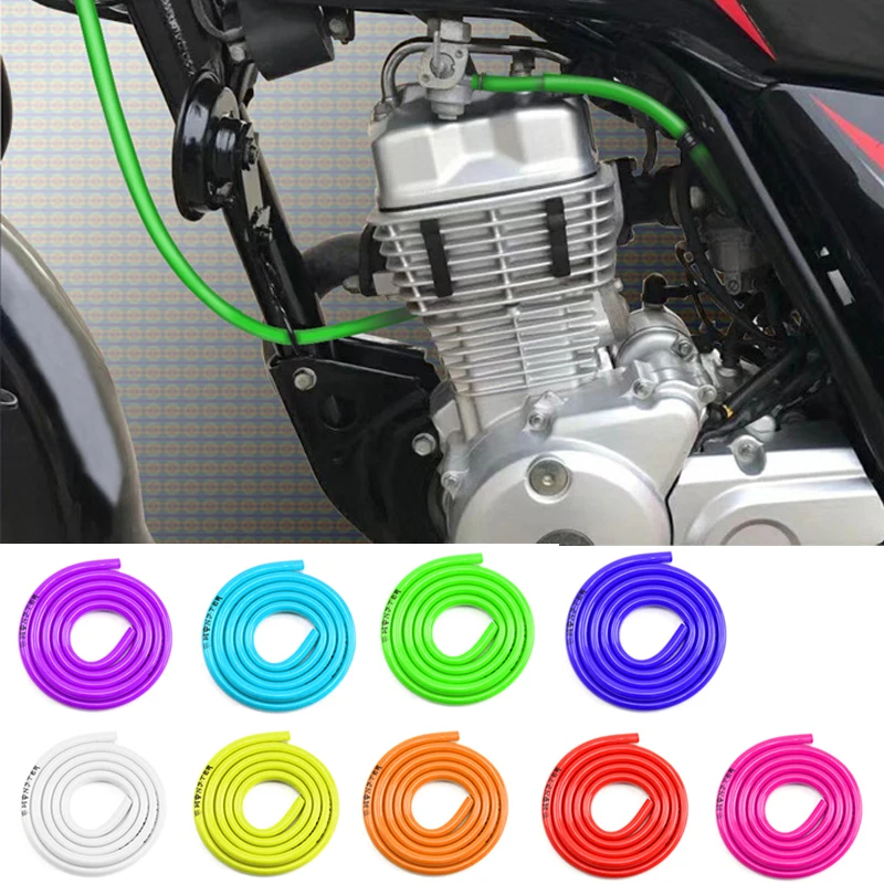 

1M Colorful Gas Oil Hose Fuel Line Petrol Tube Pipe For Motorcycle Dirt Pit Bike Promotion Low Price Car Accessories TSLM1