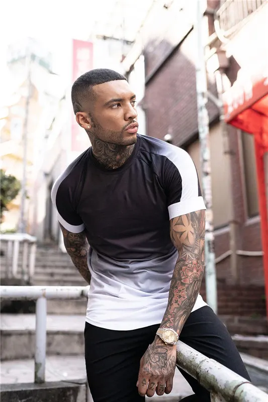 Мужская футболка в стиле хип-хоп с коротким рукавом | одежда