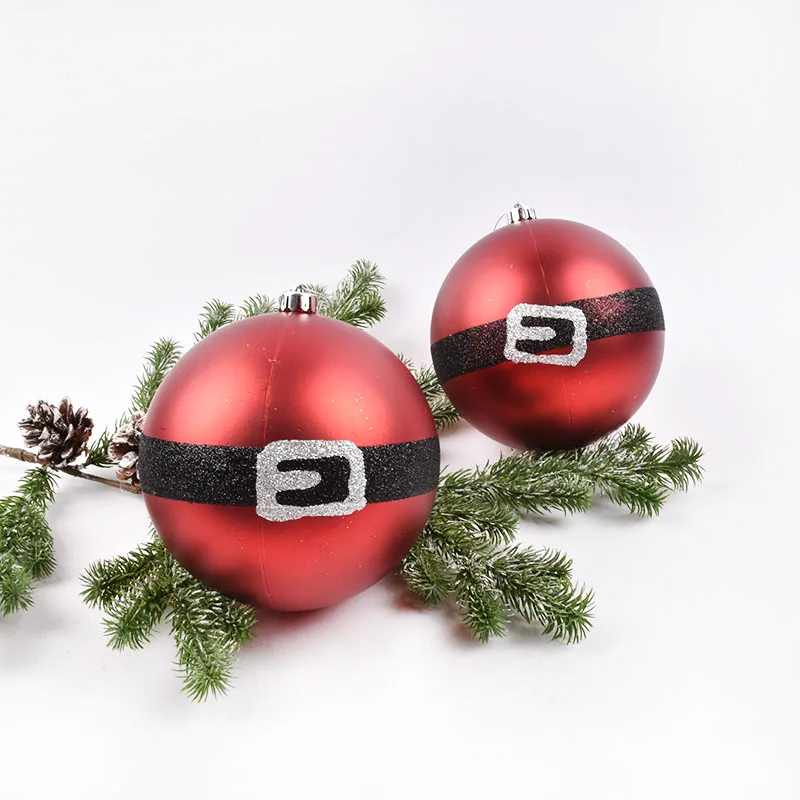 

Украшения для новогодней елки, Рождественское украшение, подвесной шар 15 см, окрашенная пряжка для ремня, подвеска в виде шара