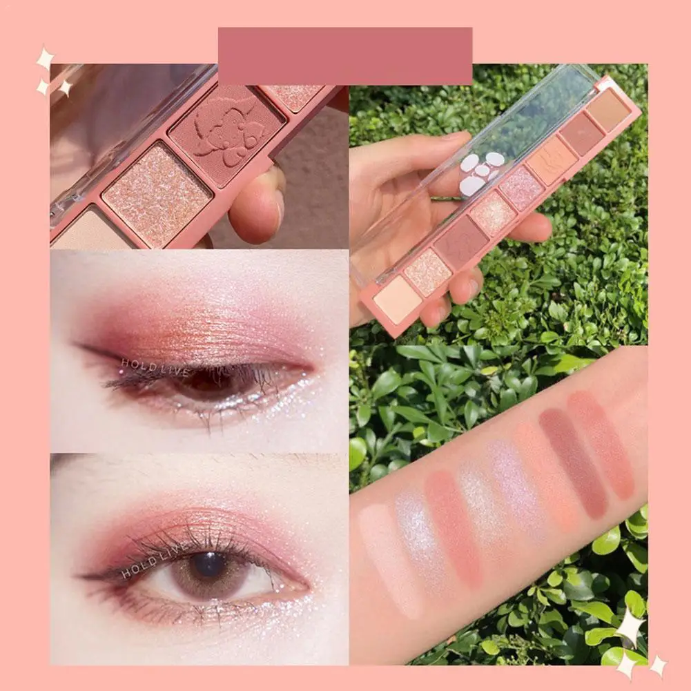 

Fingertip Star Eyeshadow Palette Red brown milk chestnut paste bean matte tea portable caramel makeup pearly black F4P1