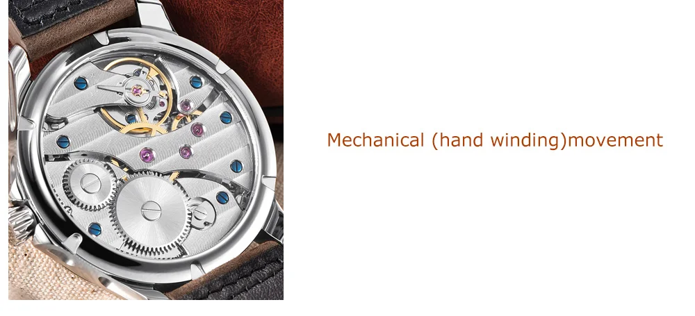Роскошный бренд Debert45mm сапфировое стекло Мужские механические часы ST3600, 6497 механизм 316L корпус из нержавеющей стали светящийся
