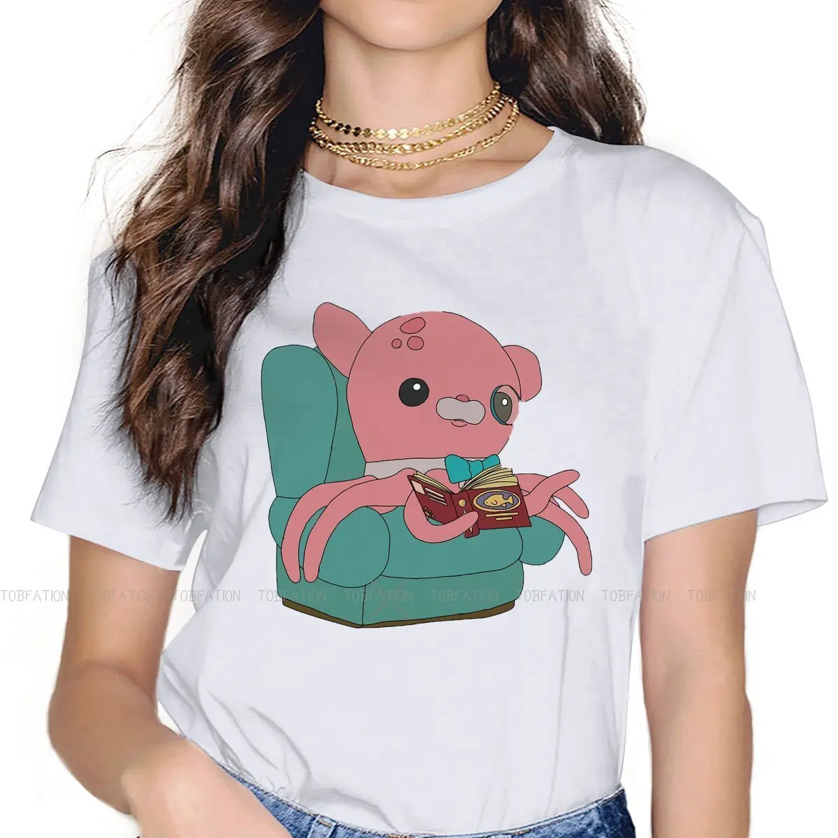 

Футболка женская х/б, с принтом, 4XL