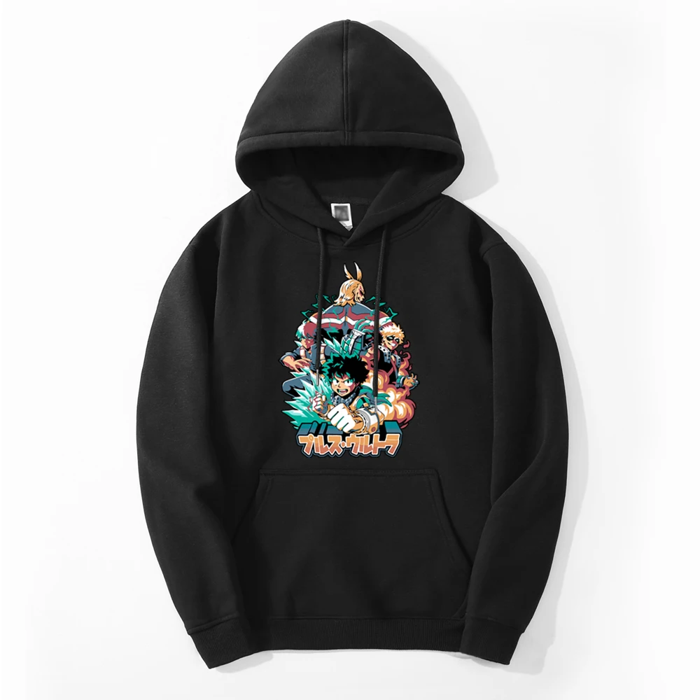 

Мужская толстовка с капюшоном My Hero Академия Deku All Might Bakugou из японского аниме коллекции осень 2021 года, свитшоты, повседневные тканевые толстовки, толстовка большого размера