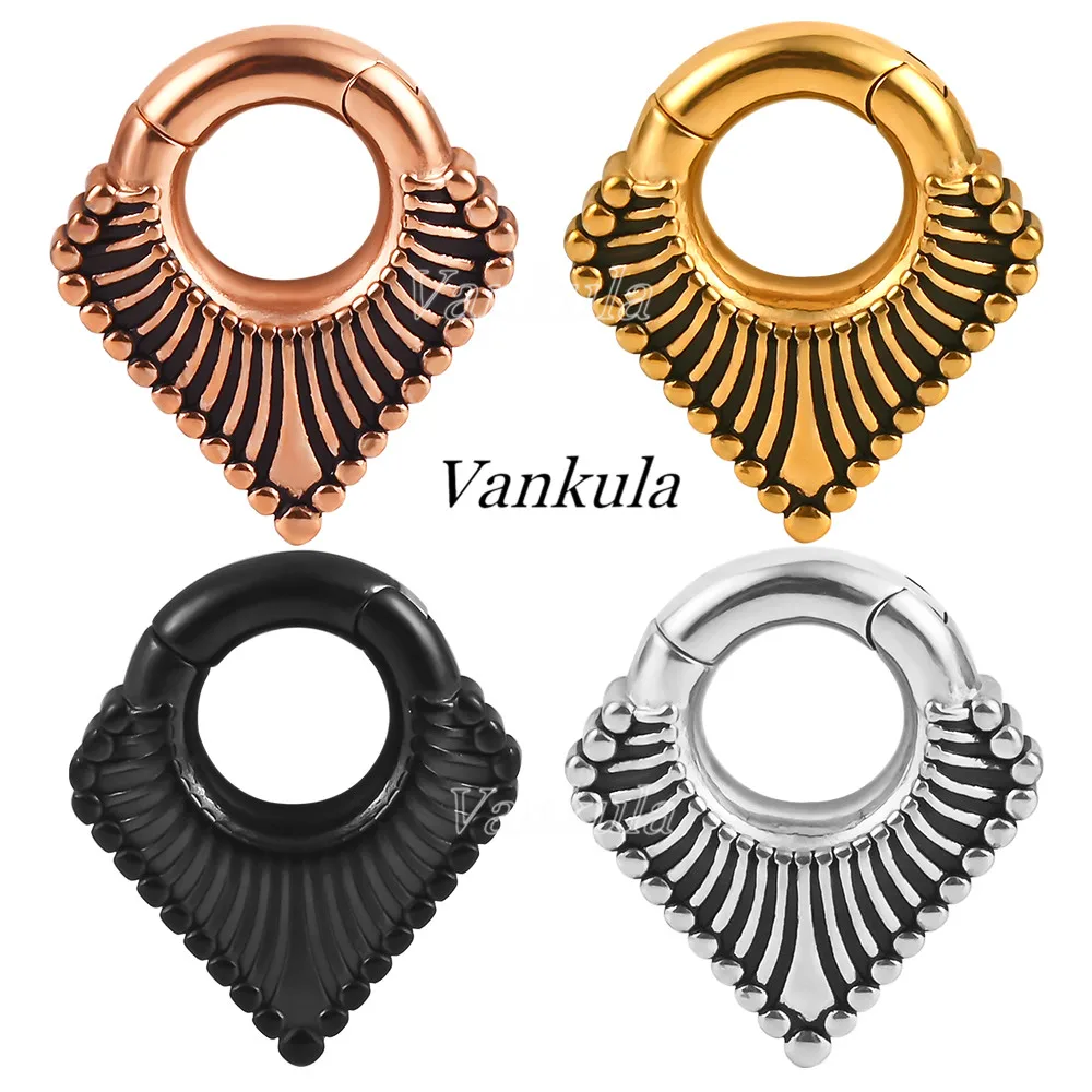 Vankula 2 шт. 316L ушные грузики из нержавеющей стали, новые модные туннели с заглушками, магнитные серьги для пирсинга тела, вешалка для расширени...