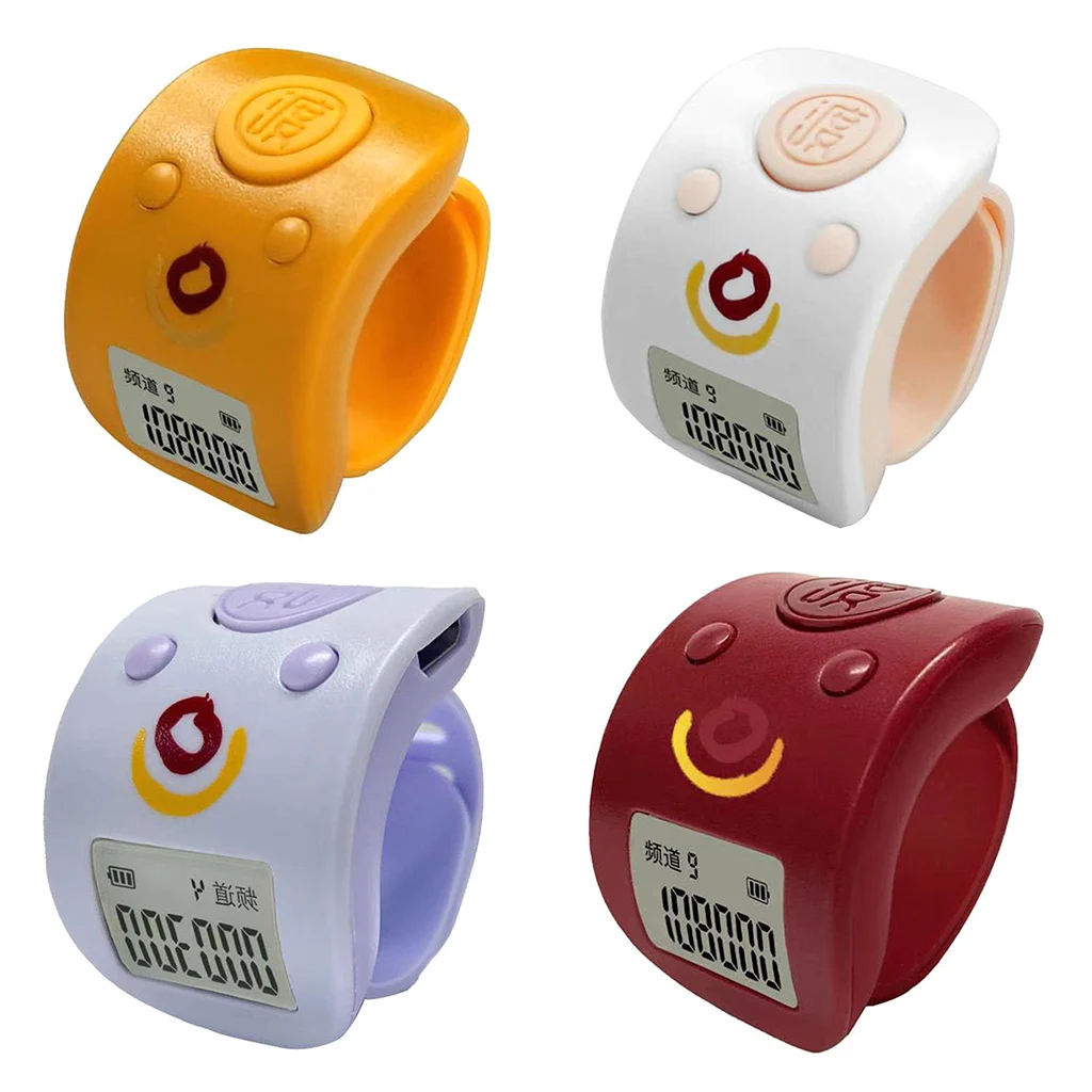 Brand New Mini Digital LCD Electronic Finger Ring Hand Tally Counter 9 Digit Prayer Rechargeable Counters Clicker Gift