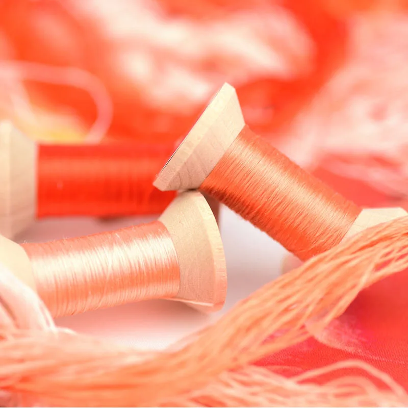 20 м Мини катушка/Сучжоу вышивка нить/шелковая нить катушка/шелковая нить/красный