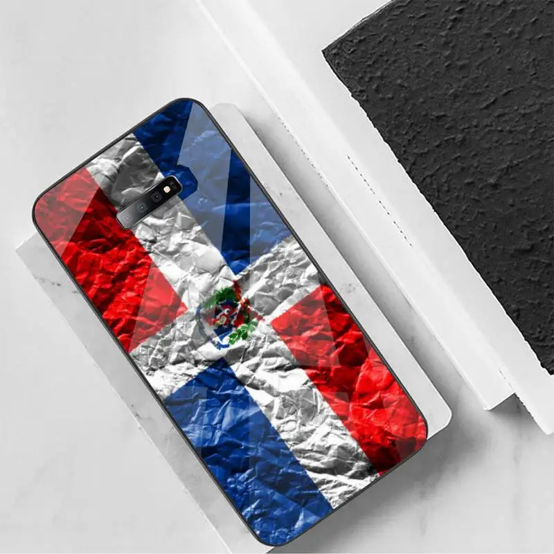 

Dominican Republic Flag Phone Case Tempered glass For Samsung S6 S7 edge S8 S9 S10 e plus note8 9 10 pro