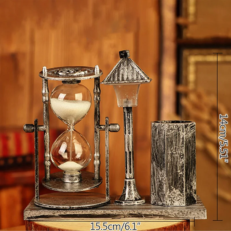 Креативный Европейский ретро ручка для песочных часов держатель украшения