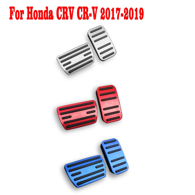 

For Honda CRV CR-V 2017 2018 2019 AT Auto Fuel Brake Rest Foot Pedals Cover Parts Car Accessories