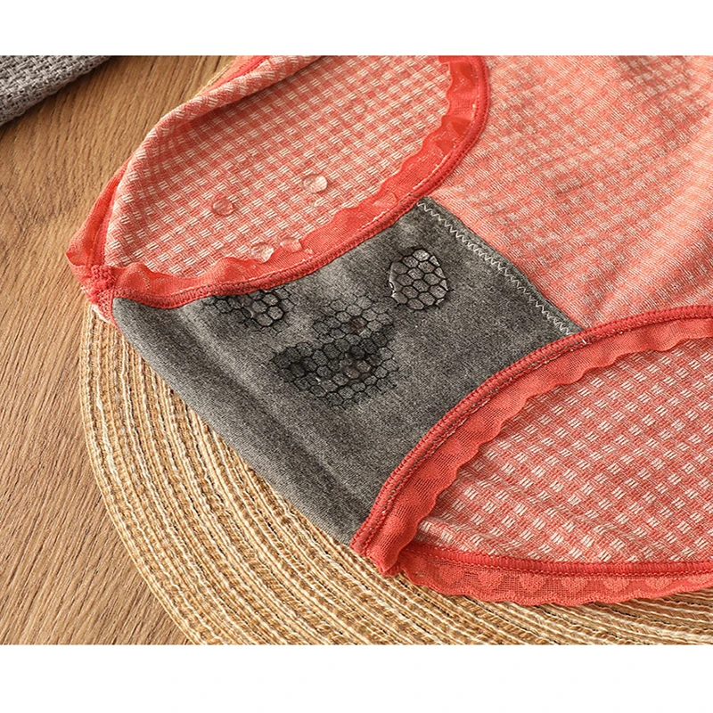 Женские трусики хлопковое бесшовное нижнее белье дышащие однотонные женское