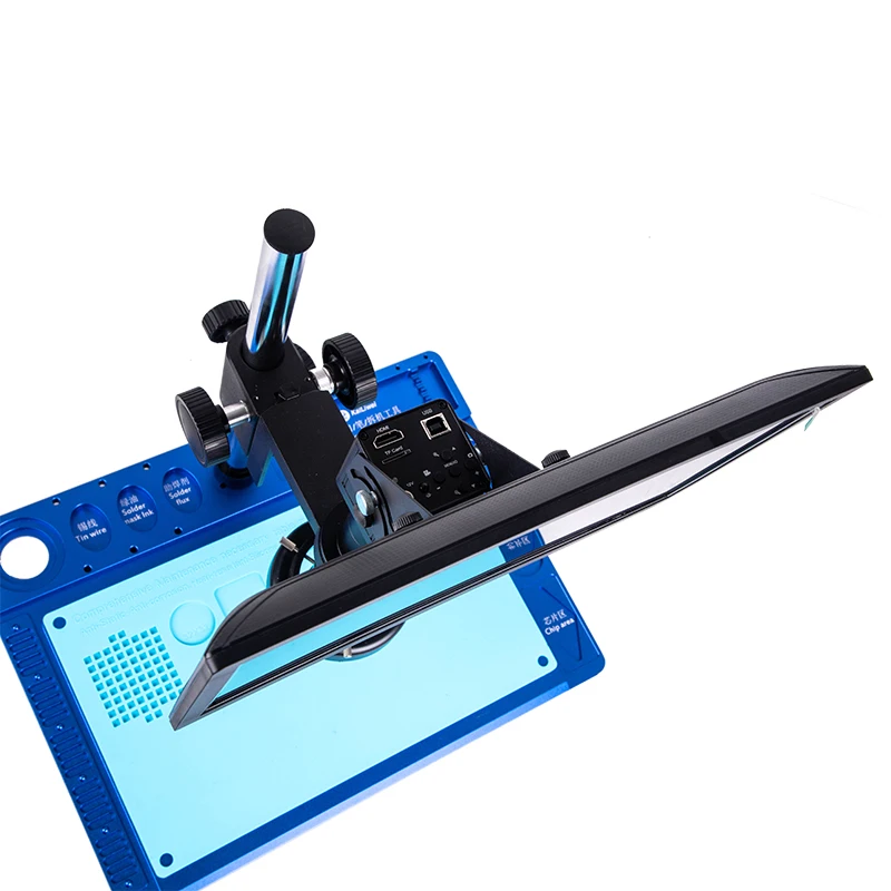 kailiwei lcd screen 14 0mp digital hdmi stereo monocular microscope for mobile phone repair industrial microscope free global shipping