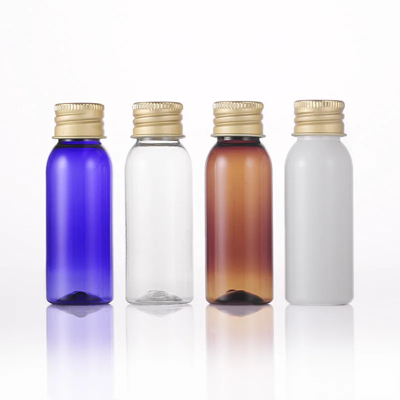 100 шт. 30 мл прозрачные пустые маленькие алюминиевые винтовые колпачки для