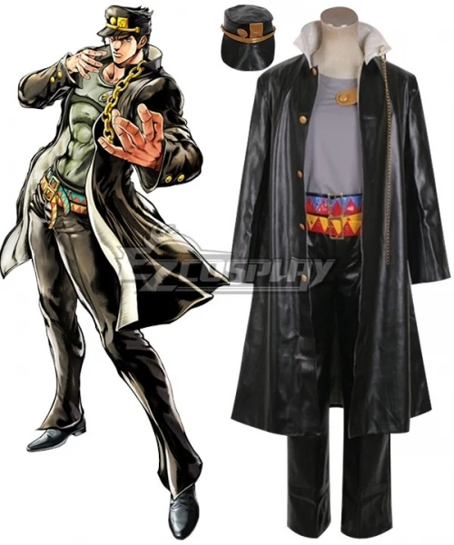 

Stardust Crusaders Jotaro Kujo костюм для вечевечерние НКИ на Хэллоуин мужская одежда взрослый Рождественский костюм необычный наряд косплей новый кост...