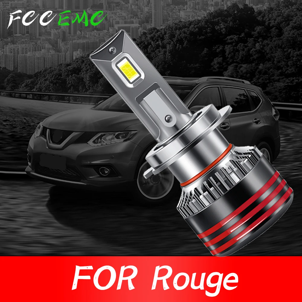 

2PCS LED Car Light H1 H4 H8 H9 H11 Headlight Bulbs For Nissan Rouge CANBUS Accessories CPS Auto Lamps Running Light 6000K