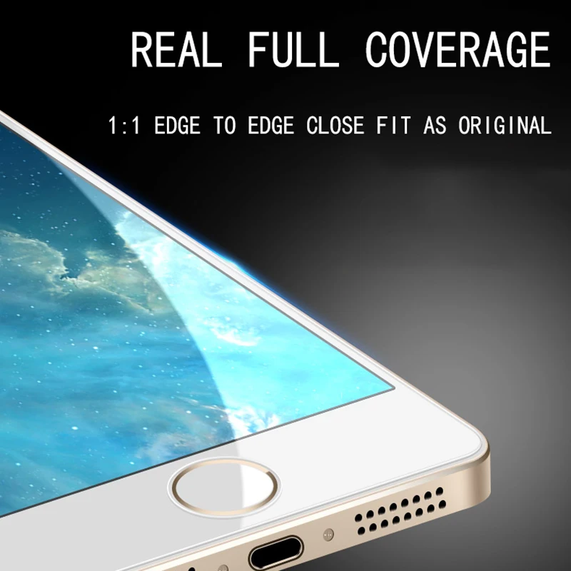 9H Protective Tempered Glass On The For Iphone Se 5 5s 5c Screen Protector Film S C 2016 Explosion Proof | Мобильные телефоны и