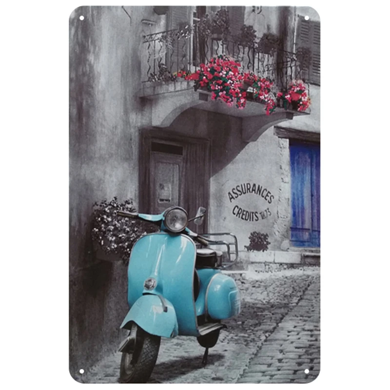 Vespa табличка металлическая винтажная жестяная вывеска Pin Up потертый шик Декор винтажные металлические знаки украшение бара металлический плакат для паба металлическая пластина - Цвет: 2